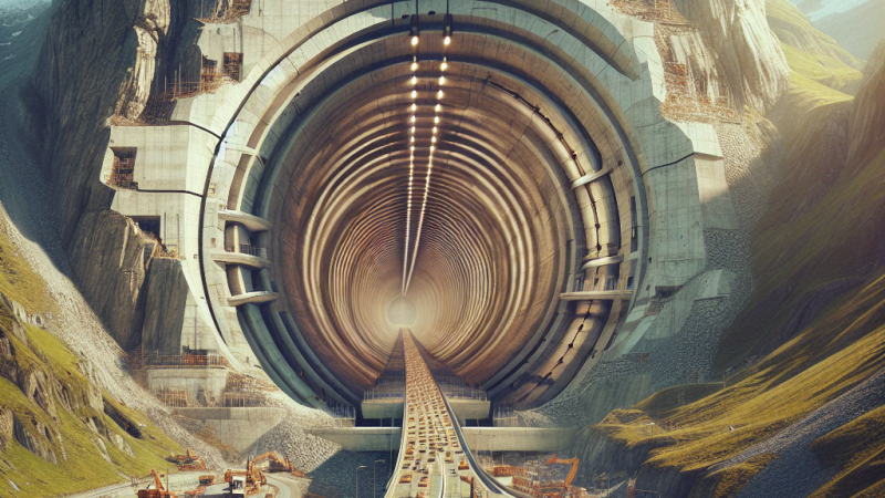 Tunel Świętego Gottharda - ekstremalna budowla inżynierska.