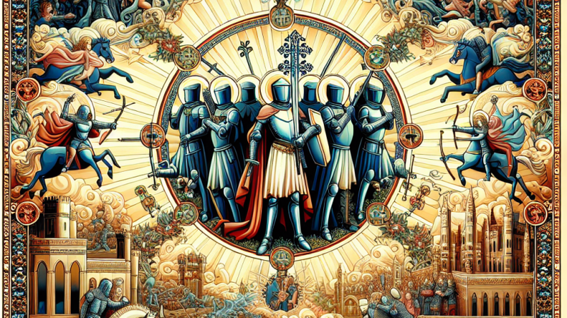 Ujęcie toposu rycerza i świętego w literaturze