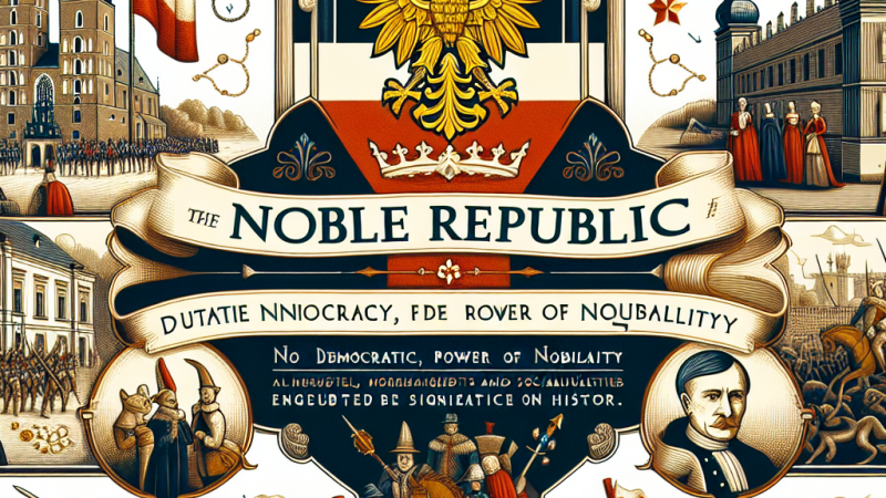 Ustrój polityczny Rzeczypospolitej szlacheckiej w XVI i XVII wieku.