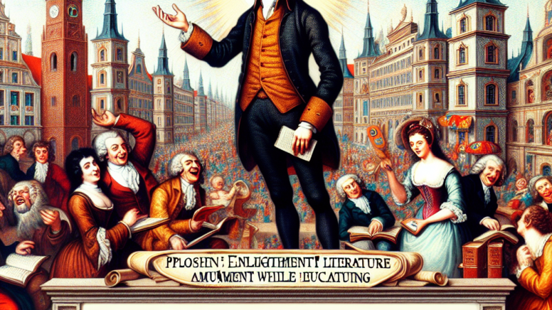 W jaki sposób literatura oświecenia realizowała hasło „uczyć, bawiąc"?