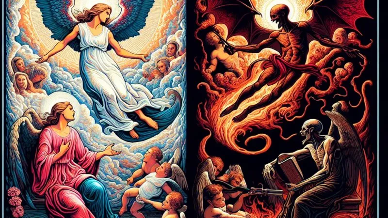 Walka dobra ze złem o duszę ludzką" - Analiza "Dziadów" i "Fausta"