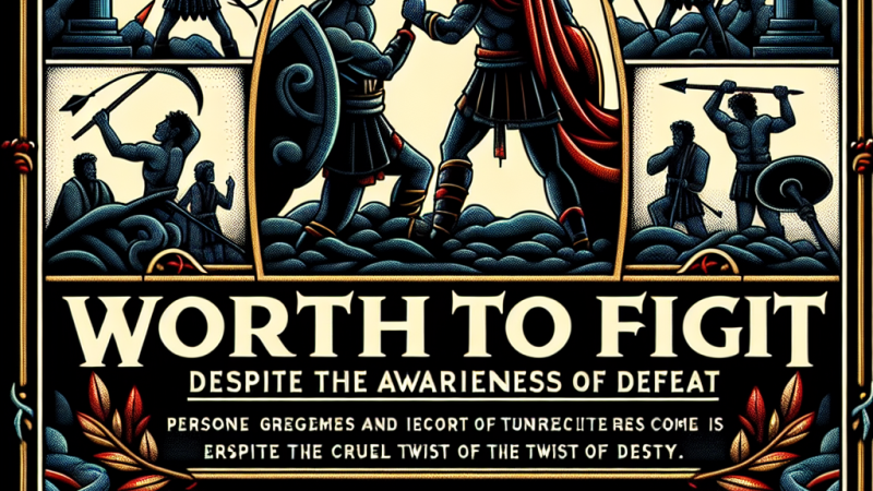 Walka mimo świadomości przegranej: czy to warto?