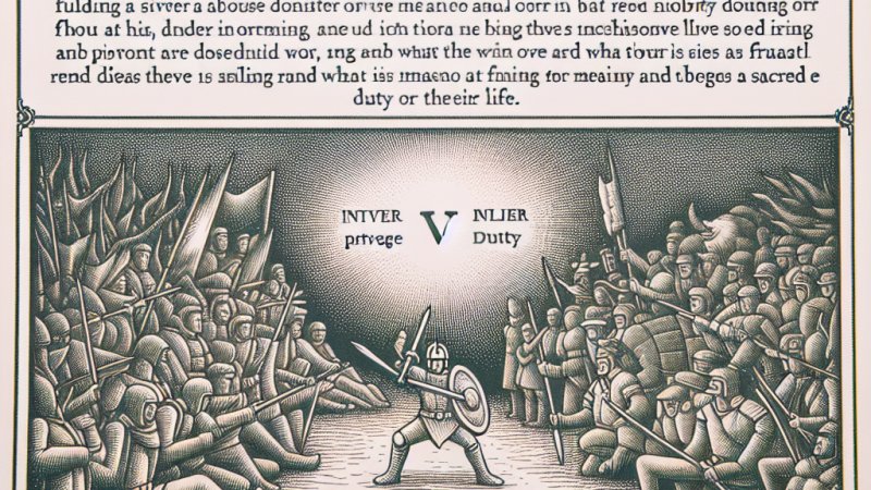 Walka w obronie własnych wartości - przywilej czy obowiązek?