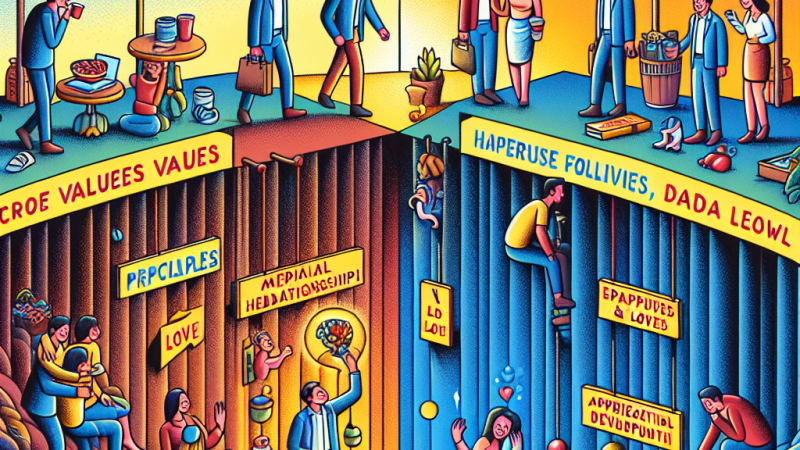 Wartości, które prowadzą do szczęścia i upadku