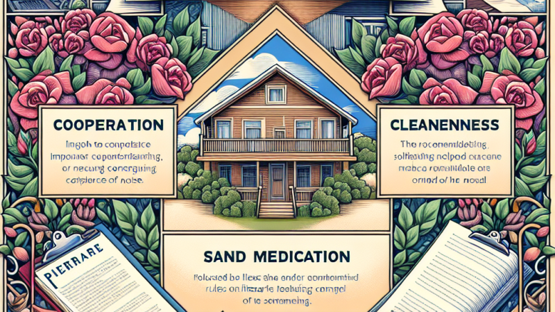 Warunki porządku we wspólnocie mieszkańców.