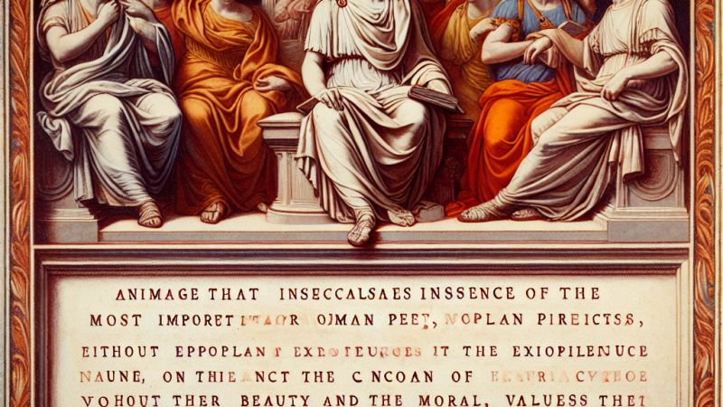 Wergiliusz i Horacy– najważniejsi poeci rzymscy.