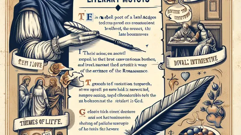 Wielki Testament - motywy literackie