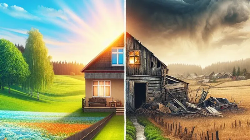 Wieś - miejsce destrukcji czy pocieszenia?