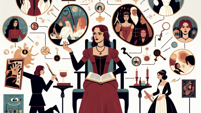 Wizerunek kobiet w literaturze na podstawie Lady Makbet i innych postaci kobiecych.