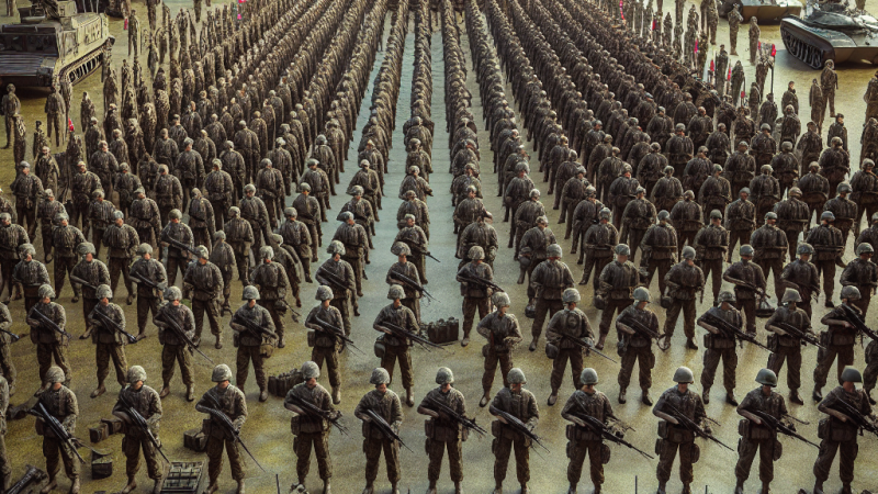 Wojna na Ukrainie jako przykład konieczności posiadania licznej armii oraz zasobu rezerw osobowych