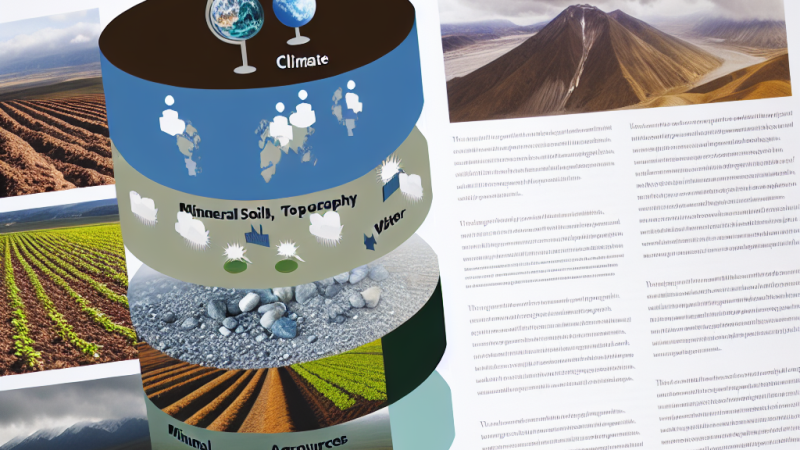 Wpływ czynników przyrodniczych na rozwój rolnictwa na świecie