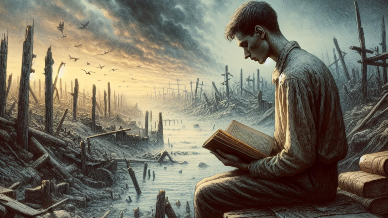 Wpływ II wojny światowej na człowieka w książce "Inny świat" Gustawa Herlinga-Grudzińskiego oraz innego dzieła z tej epoki - minimum dwa konteksty.