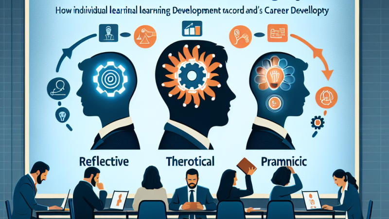 Wpływ indywidualnego stylu uczenia się społecznego na rozwój zawodowy pracownika wg teorii Davida Kolba.