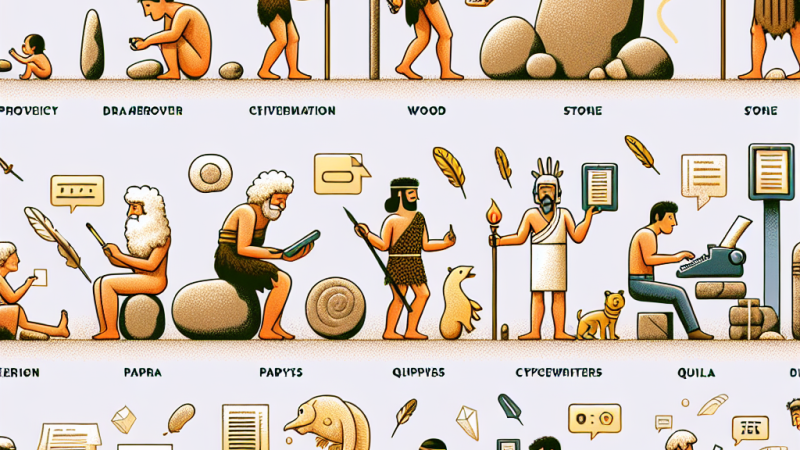 Wpływ materiału pisarskiego na rozwój pisma