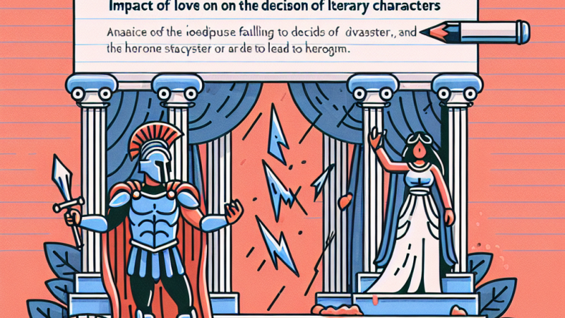Wpływ miłości na decyzje bohaterów literackich: analiza "Króla Edypa" i "Antygony".