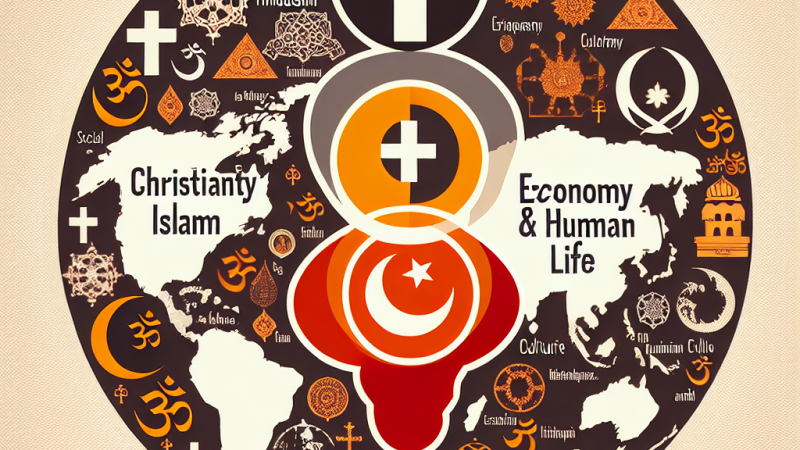 Wpływ największych religii na gospodarkę i życie człowieka: chrześcijaństwo, islam, hinduizm – cechy, obszar i wpływ