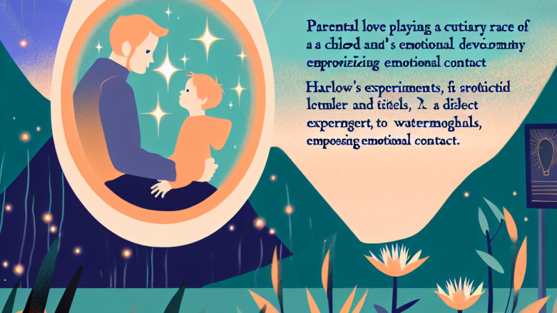 Wpływ okazywania miłości przez opiekuna na wczesne lata dzieciństwa: wnioski z eksperymentu Harrego Harlow'a