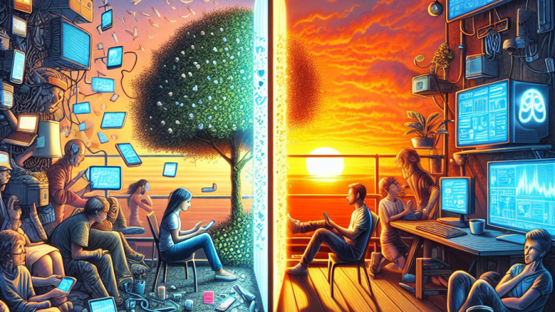 Wpływ współczesnej technologii na życie człowieka i komunikację międzyludzką - życie w świecie nierealnym. Rozważ problem, w swojej wypowiedzi odwołaj się do książki „Pani Bovary” Gustawa Flauberta