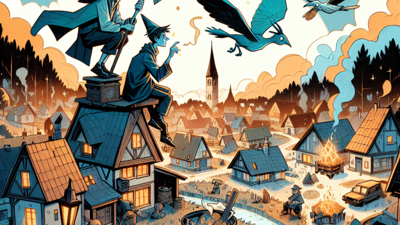 Wydarzenia realistyczne i fantastyczne w komiksie Kajko i Kokosz. Szkoła latania