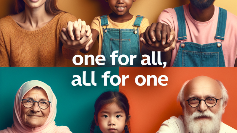 Wyjaśnij, jak rozumiesz zawołanie: „Jeden za wszystkich, wszyscy za jednego”.