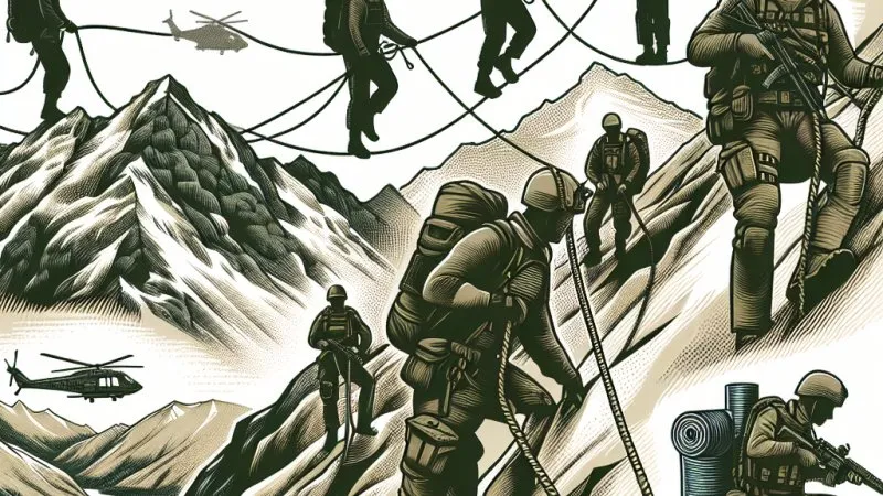Wykorzystanie technik linowych w górskim środowisku walki