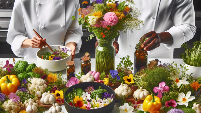 Wykorzystanie ziół i kwiatów jadalnych w kuchni