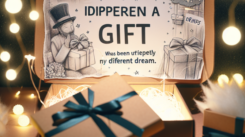 Wymarzony prezent - opis uczuć
