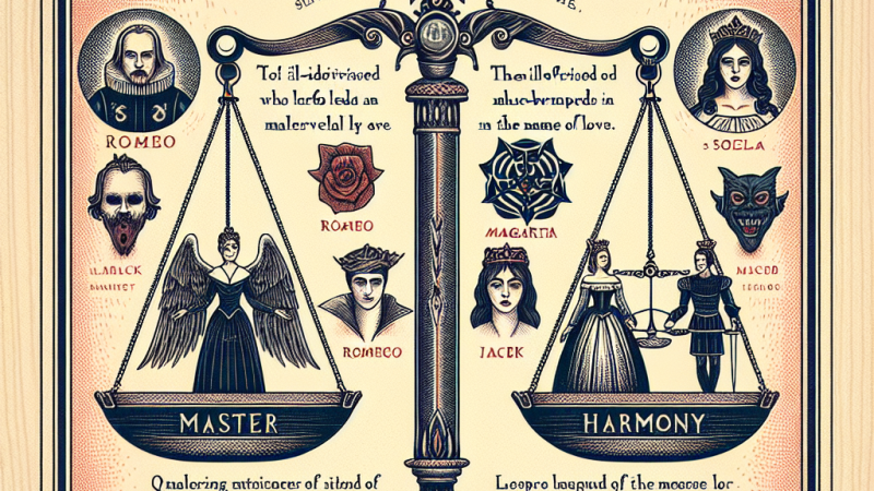 Wymiana bohaterów literackich z różnych epok, którzy w imię miłości dokonują złych lub niemądrych czynów. Porównanie z postacią Małgorzaty z 'Mistrza i Małgorzaty' oraz odniesienie do 'Lalki'