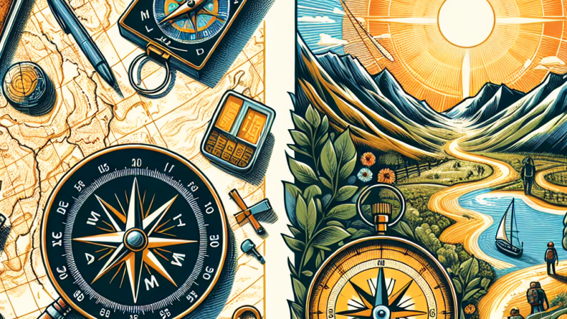 Wyznaczenie kierunków na mapie i w terenie.