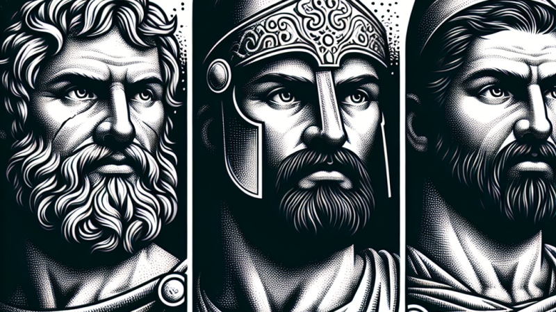 Wzorem Wielkich: Aleksander Wielki, Miltiades i Leonidas – niezmordowani wodzowie.