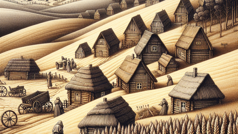 "Z chałupy I: Chaty rzędem na piaszczystych wzgórkach" - interpretacja