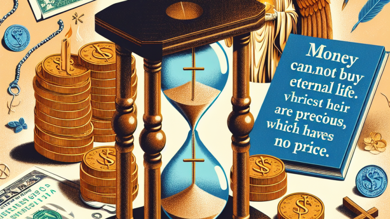 Za pieniądze nie otrzymamy wiecznego życia.
Spostrzeżenia ucznia.