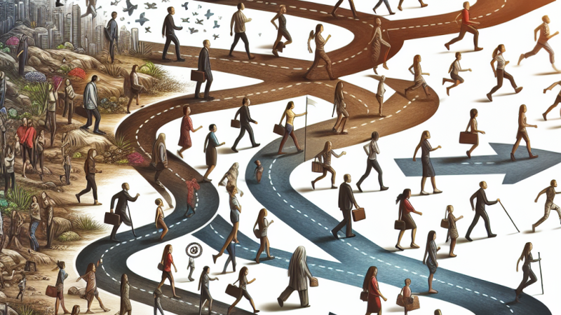 Zagubiony w świecie - konsekwentne dążenie do celu i różnorodne postawy człowieka wobec życia