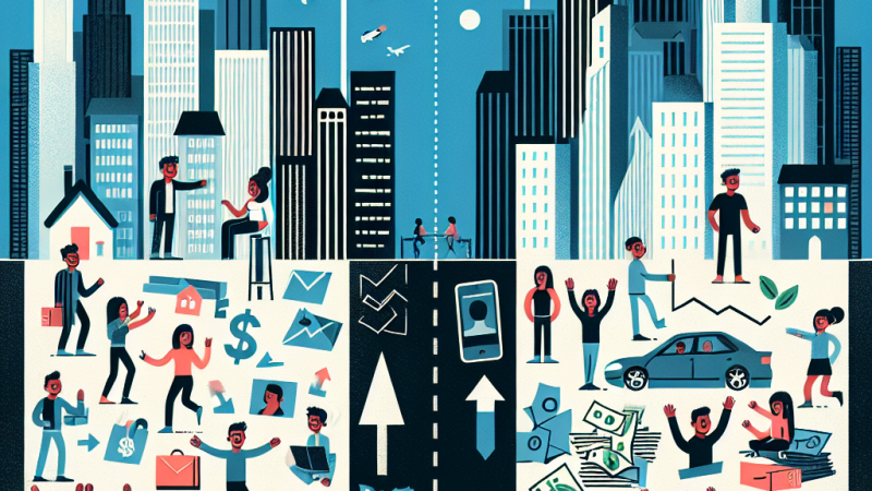 Zalety i wady wyprowadzki młodych ludzi do dużych miast.