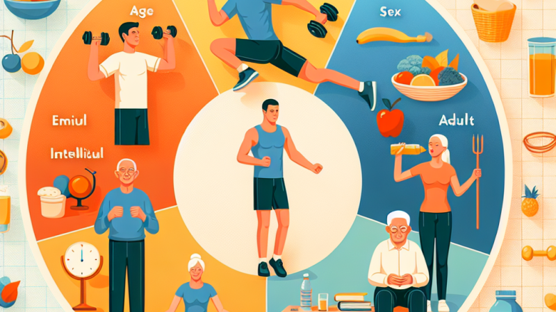 Zapotrzebowanie energetyczne człowieka w zależności od wieku, płci i rodzaju pracy.