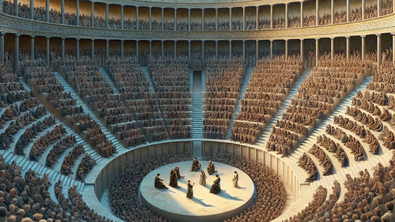 Zasiadłem na widowni greckiego teatru...