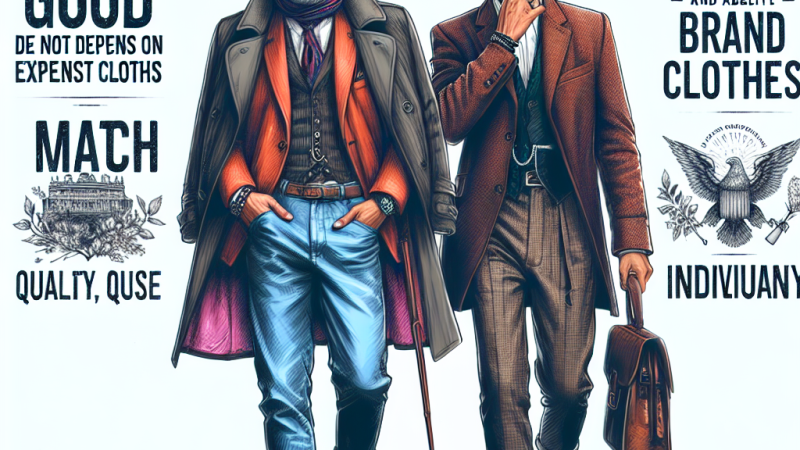 Żeby dobrze wyglądać, trzeba mieć dużo pieniędzy na ubrania - wyraź swoją opinię.