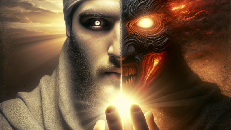 Złożoność natury ludzkiej: walka dobra ze złem.