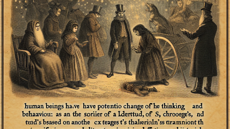 Zmiana myślenia i sposobu postępowania: refleksje na podstawie "Opowieści wigilijnej" i innego tekstu kultury