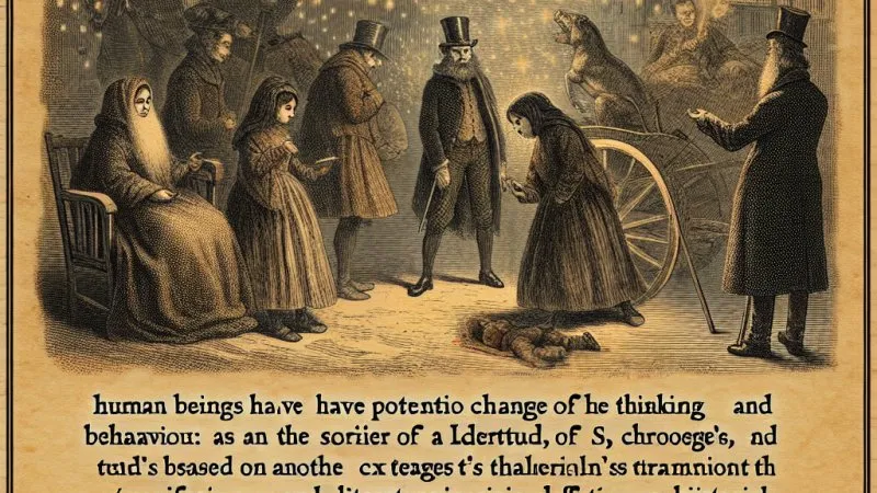 Zmiana myślenia i sposobu postępowania: refleksje na podstawie "Opowieści wigilijnej" i innego tekstu kultury