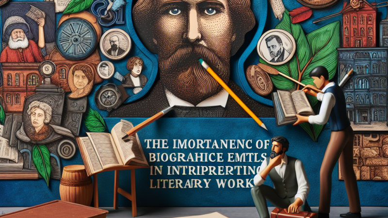 Znaczenie elementów biograficznych w odczytaniu utworu literackiego