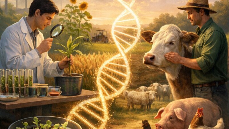 Znaczenie genetyki w tworzeniu odmian roślin i ras zwierząt przydatnych człowiekowi