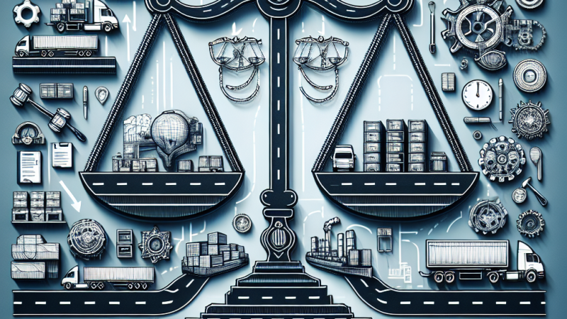 Znaczenie prawa w transporcie drogowym z punktu widzenia logistyki