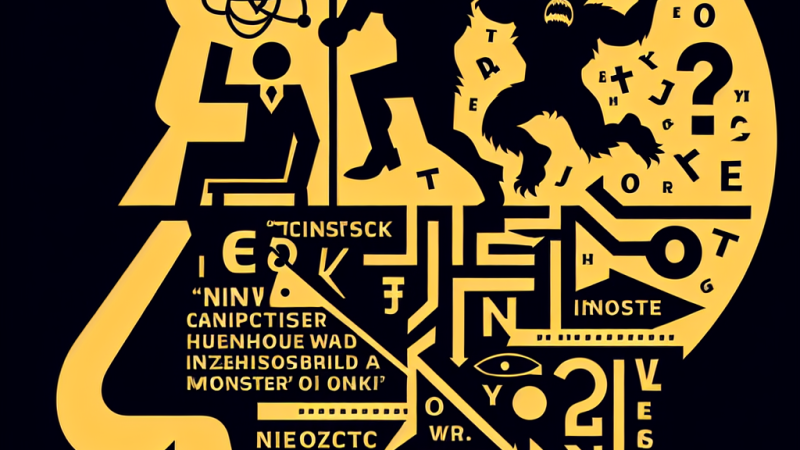 Znaczenie wyrażone przez Fryderyka Nietzsche na temat człowieka w kontekście walki z potworami, odniesienie do "Zbrodni i kary" oraz innych wybranych utworów.