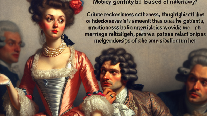 "Żona modna" - interpretacja