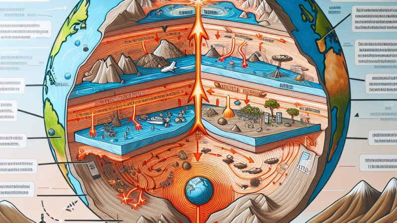 Związek budowy wnętrza Ziemi z ruchem płyt litosfery i jego wpływ na genezę procesów endogenicznych.