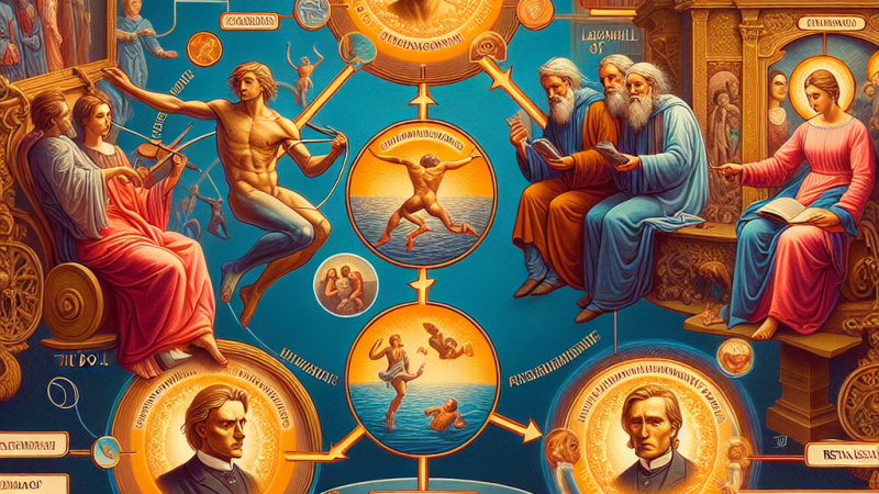 Związki literatury z filozofią epok: pozytywizm, renesans, średniowiecze.