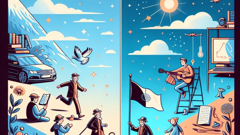 Żyć chwilą czy dążyć do szczytnego celu? Analiza losów Kordiana i innego bohatera literackiego