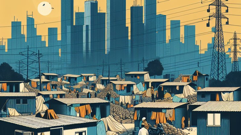 Życie w indyjskich slumsach.